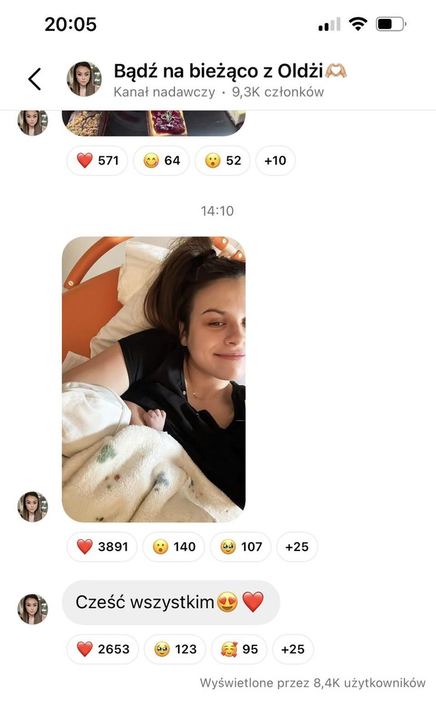 Olga Przybysz urodziła