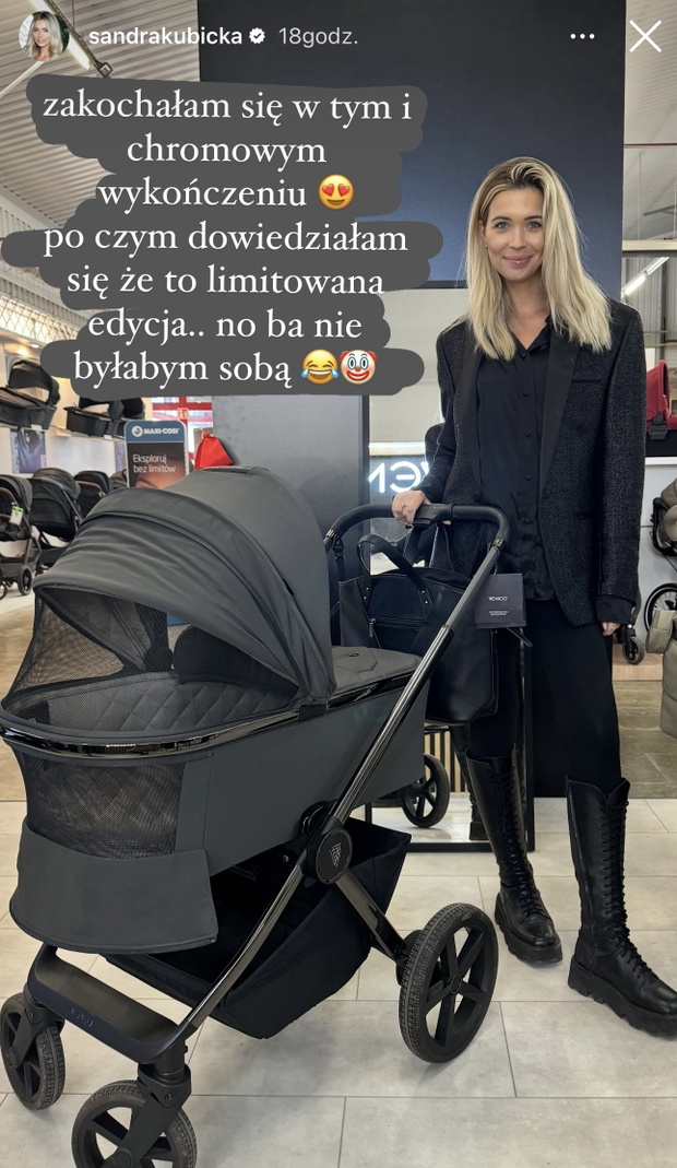 Sandra Kubicka wybrała wózek