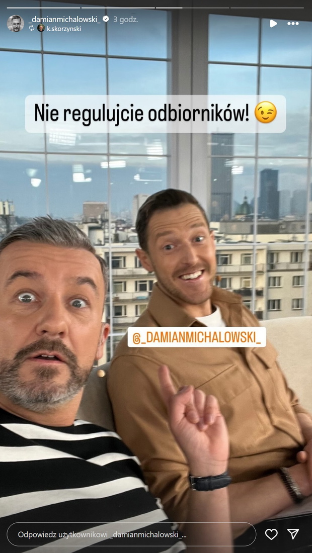 Damian Michałowski i Krzysztof Skórzyński w Dzień dobry TVN