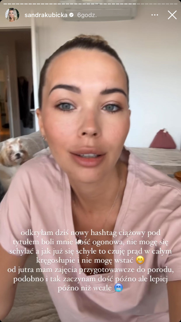 Sandra Kubicka ma problem z poruszaniem się