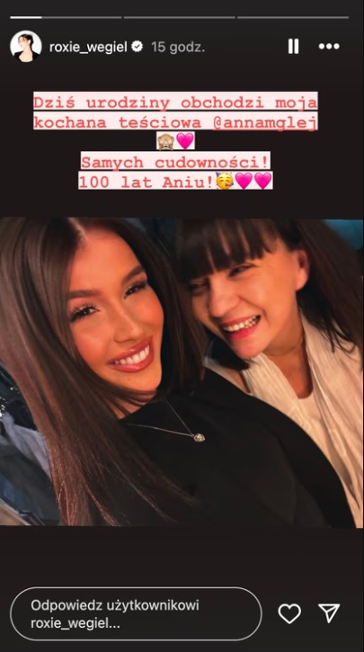 Roksana Węgiel z przyszłą teściową