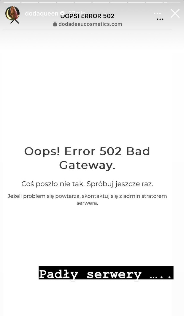 Padła strona Dody po ogłoszeniu promocji na perfumy