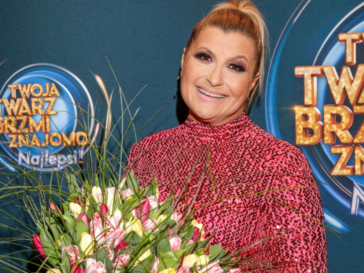 Katarzyna Skrzynecka na planie Twoja Twarz Brzmi Znajomo