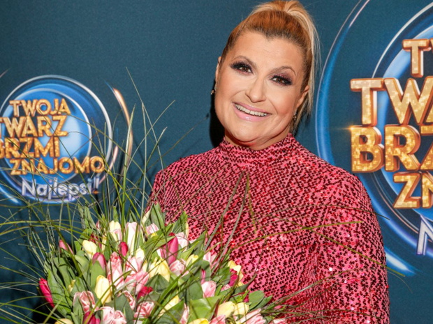 Katarzyna Skrzynecka na planie Twoja Twarz Brzmi Znajomo