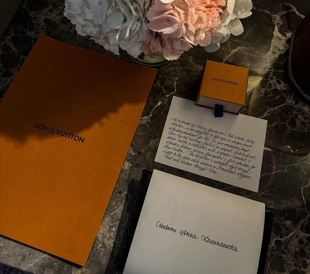 Anna Lewandowska na pokazie Louis Vuitton