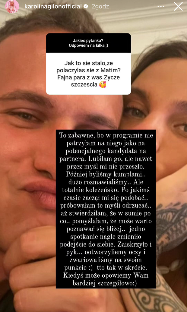 Karolina Gilon i Mateusz Love Island