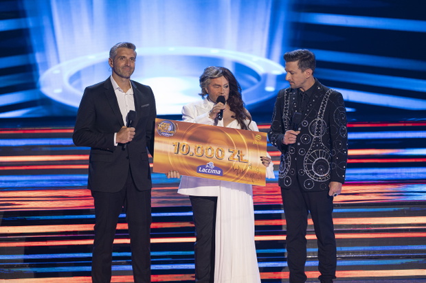 Katarzyna Skrzynecka jako Andrea Bocelli i Sarah Brightman w TTBZ 20