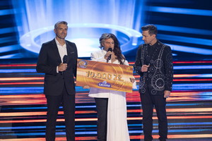 Katarzyna Skrzynecka jako Andrea Bocelli i Sarah Brightman w TTBZ 20