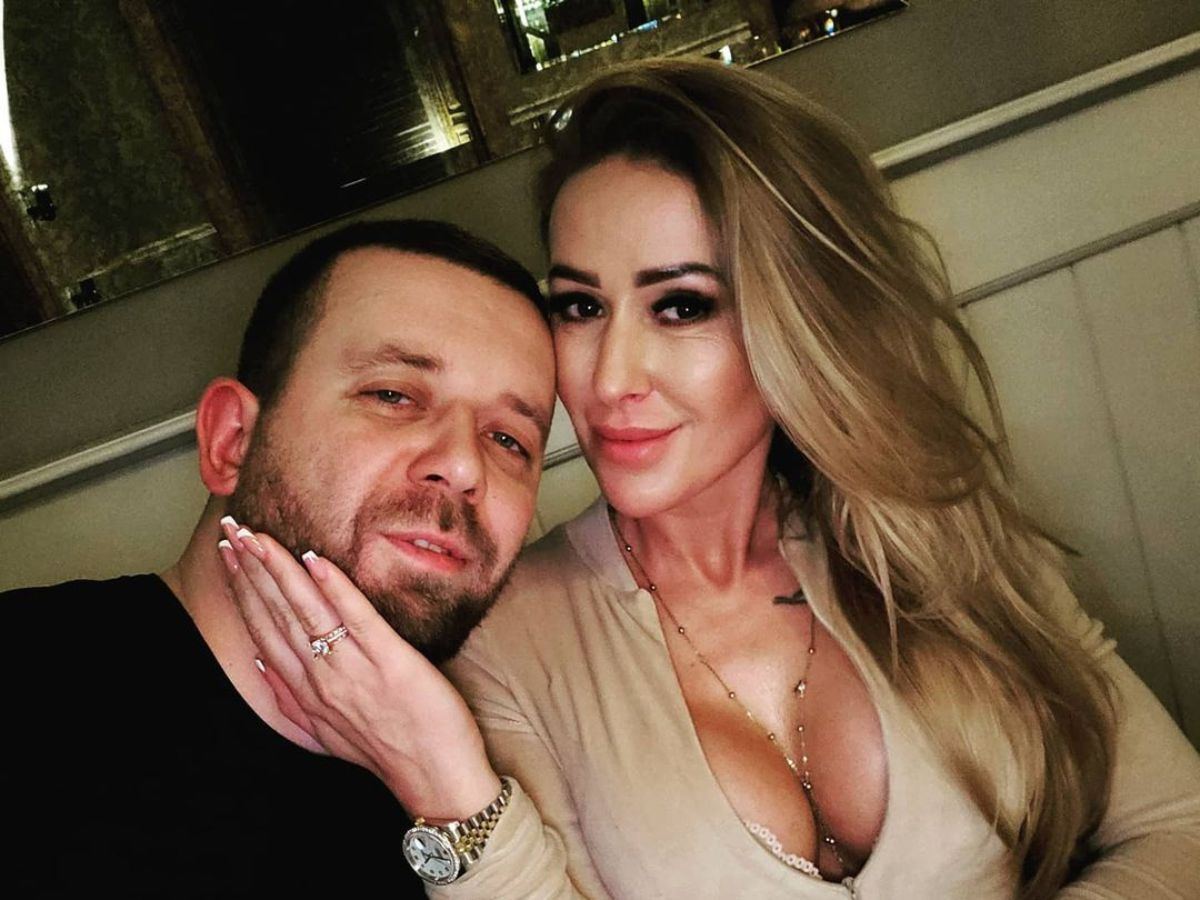 Sylwia Peretti z mężem