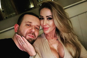Sylwia Peretti z mężem