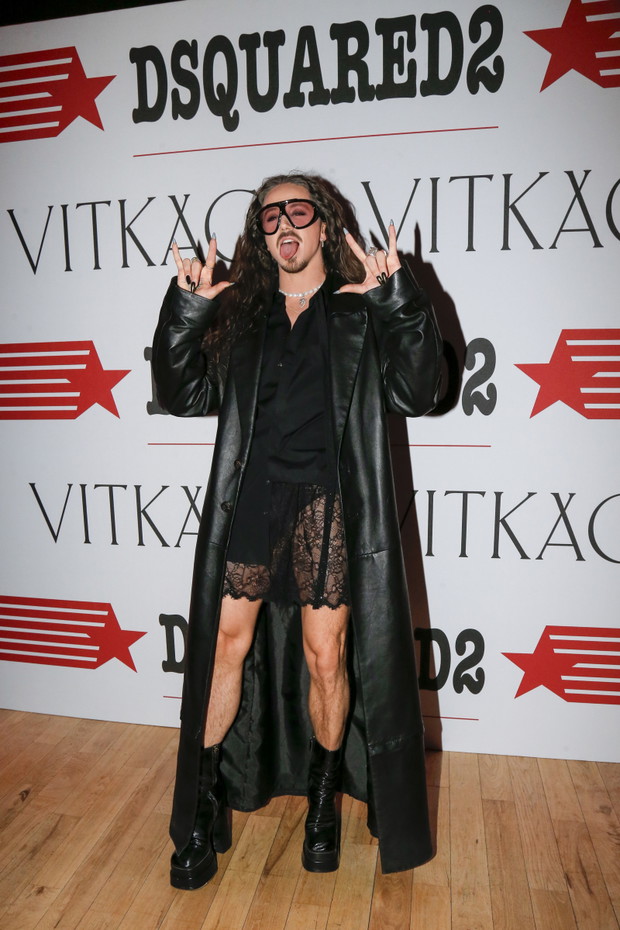 Michał Szpak na imprezie