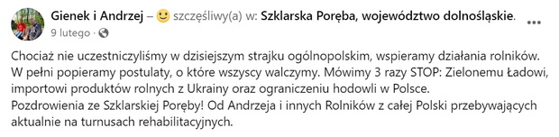 Andrzej z Plutycz w sanatorium