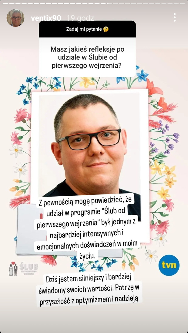 Krzysiek ze Ślubu od pierwszego wejrzenia