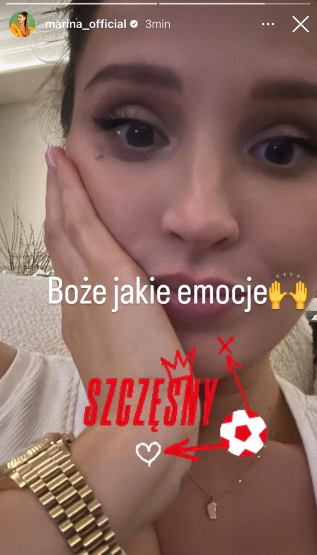 Tak Marina cieszyła się z sukcesu Wojciecha Szczęsnego