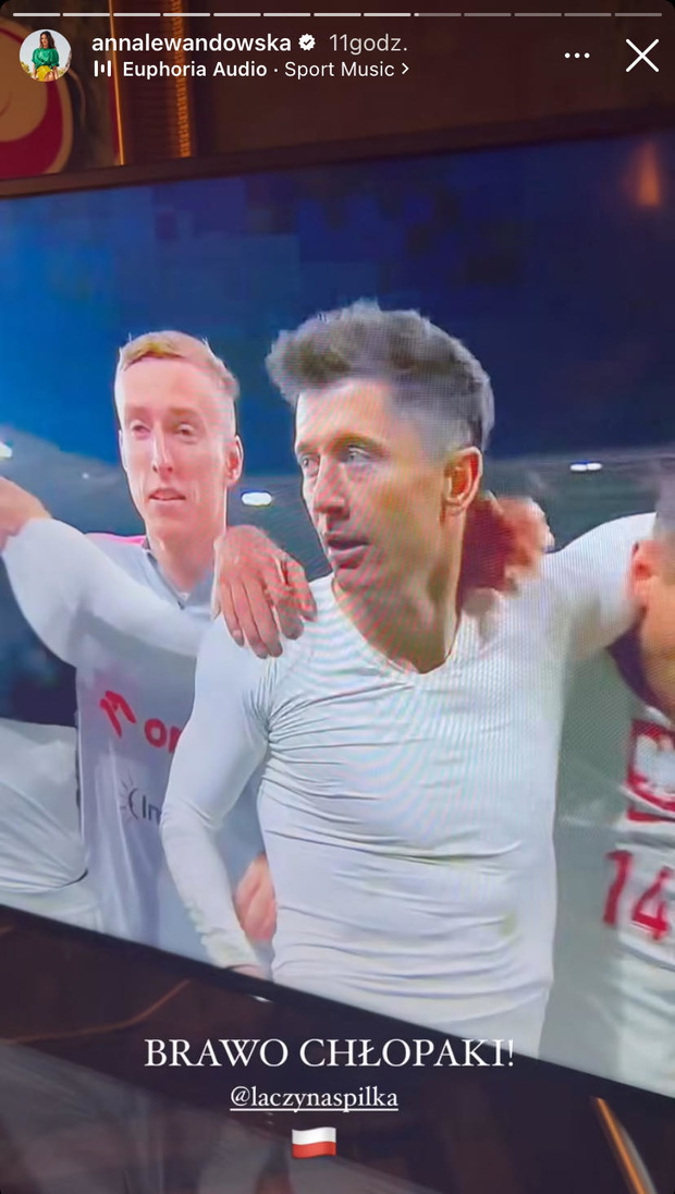 Ania Lewandowska kibicuje polskiej reprezentacji