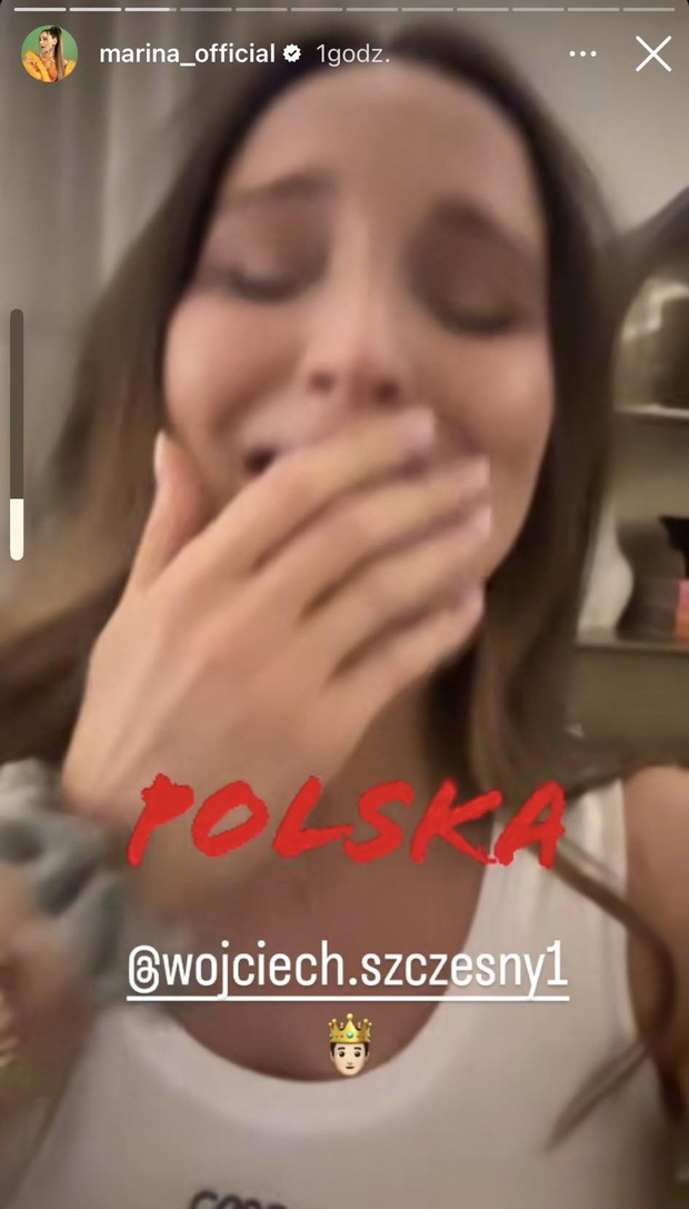 Tak Marina cieszyła się z sukcesu Wojciecha Szczęsnego