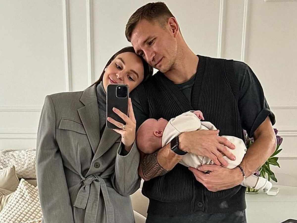 Jakub Rzeźniczka i Paulina Rzeźniczak z córeczką