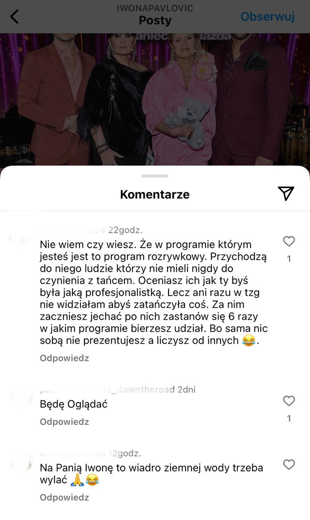 Fani oburzeni zachowaniem Iwony Pavlović