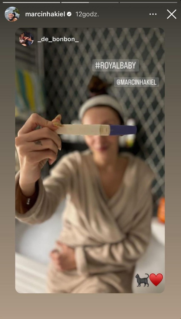 Partnerka Marcina Hakiela pokazała test ciążowy