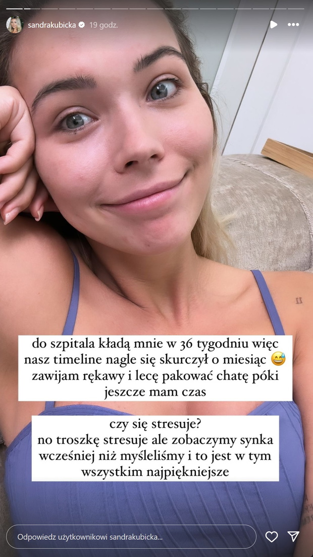 Sandra Kubicka o porodzie 2