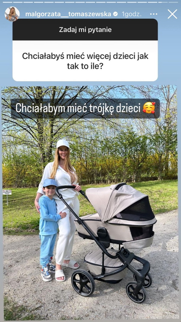 Małgorzata Tomaszewska o kolejnym dziecku