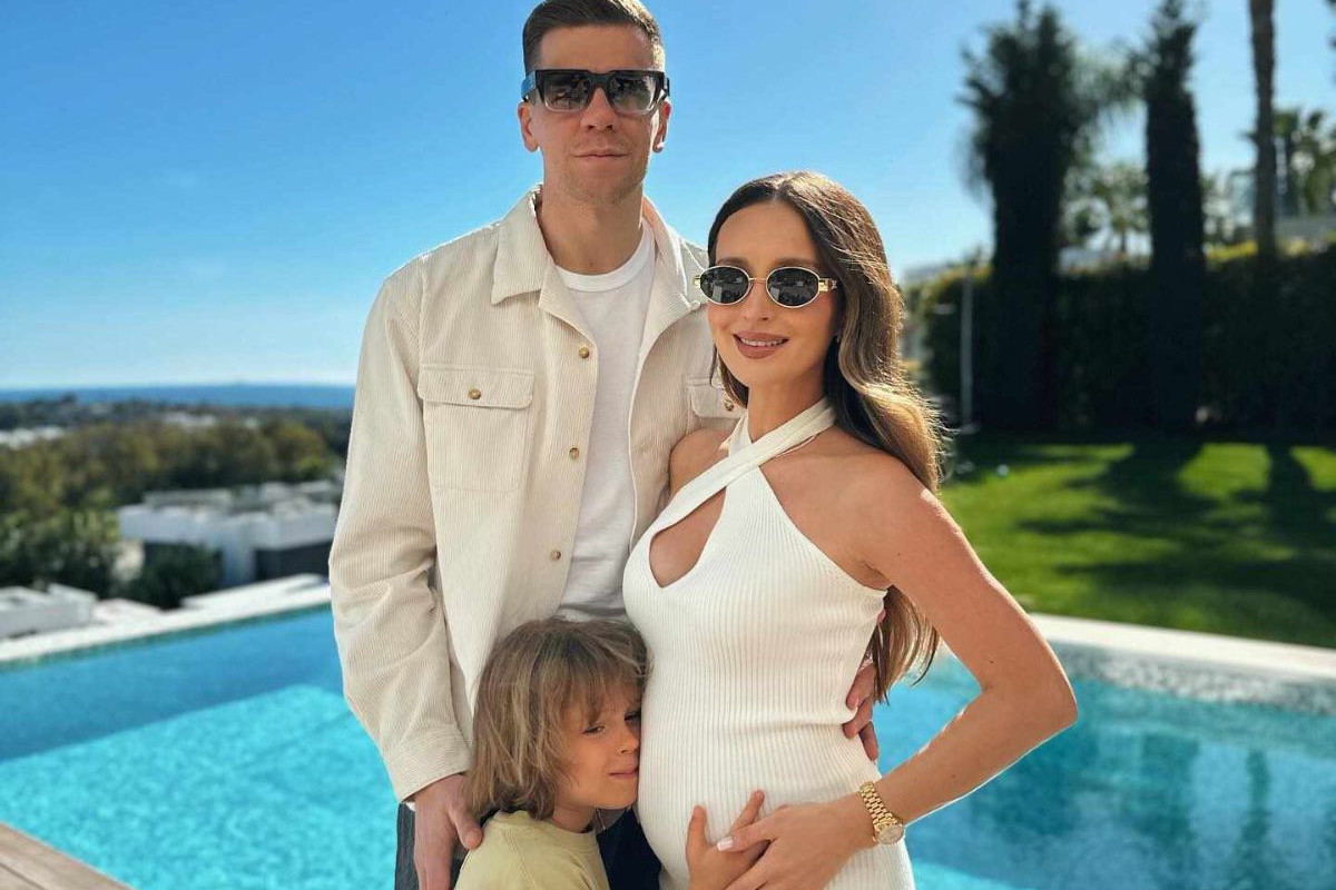 Marina i Wojciech Szczęsny z Liamem
