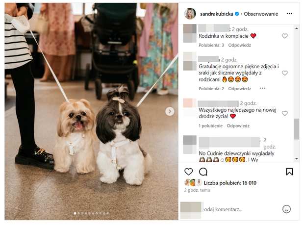 Sandra Kubicka pokazała swoje pieski