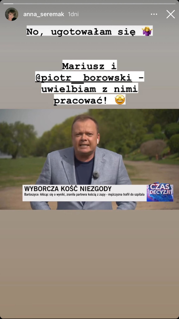 Anna Seremak komentuje swoją wpadkę