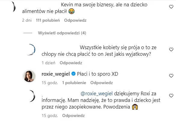 Kevin Mglej nie płaci alimentów? Węgiel odpowiada