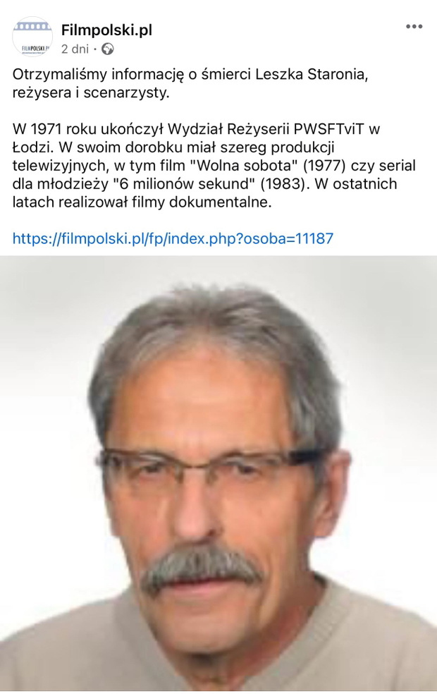 Nie żyje Leszek Staroń