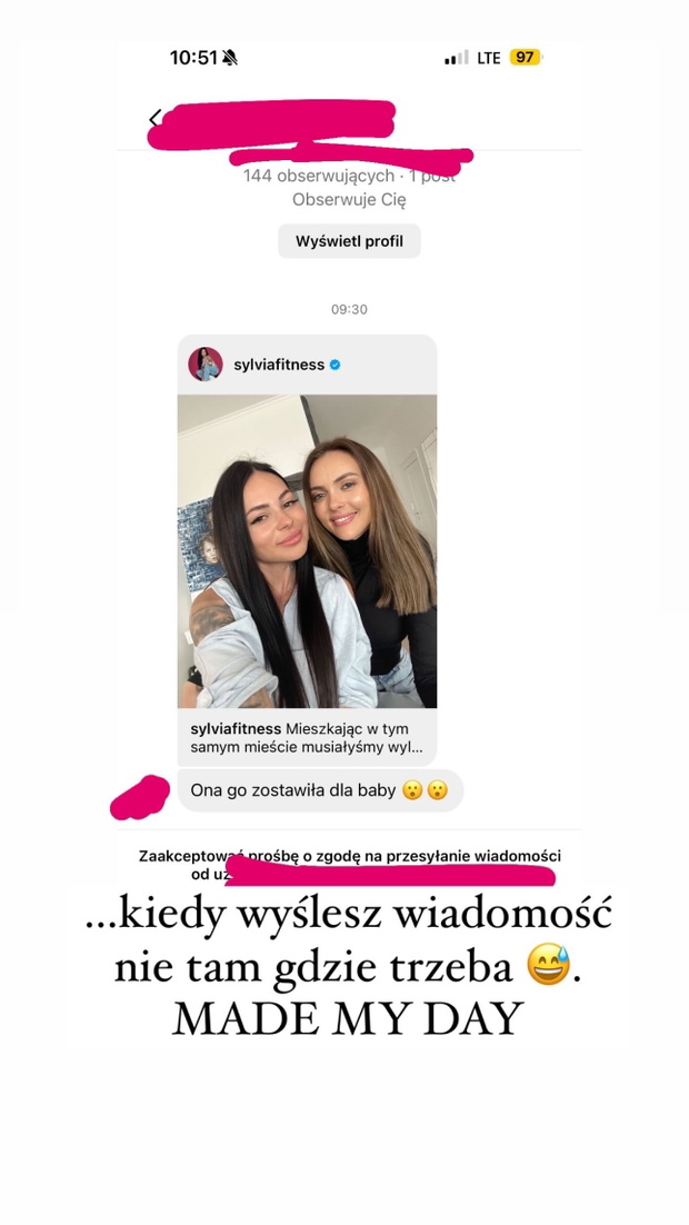 Sylwia Szostak ujawnia prywatną wiadomość