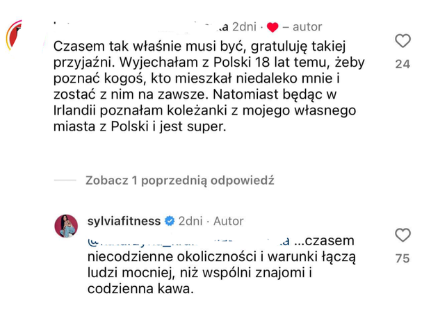 Sylwia Szostak odpowiada fance