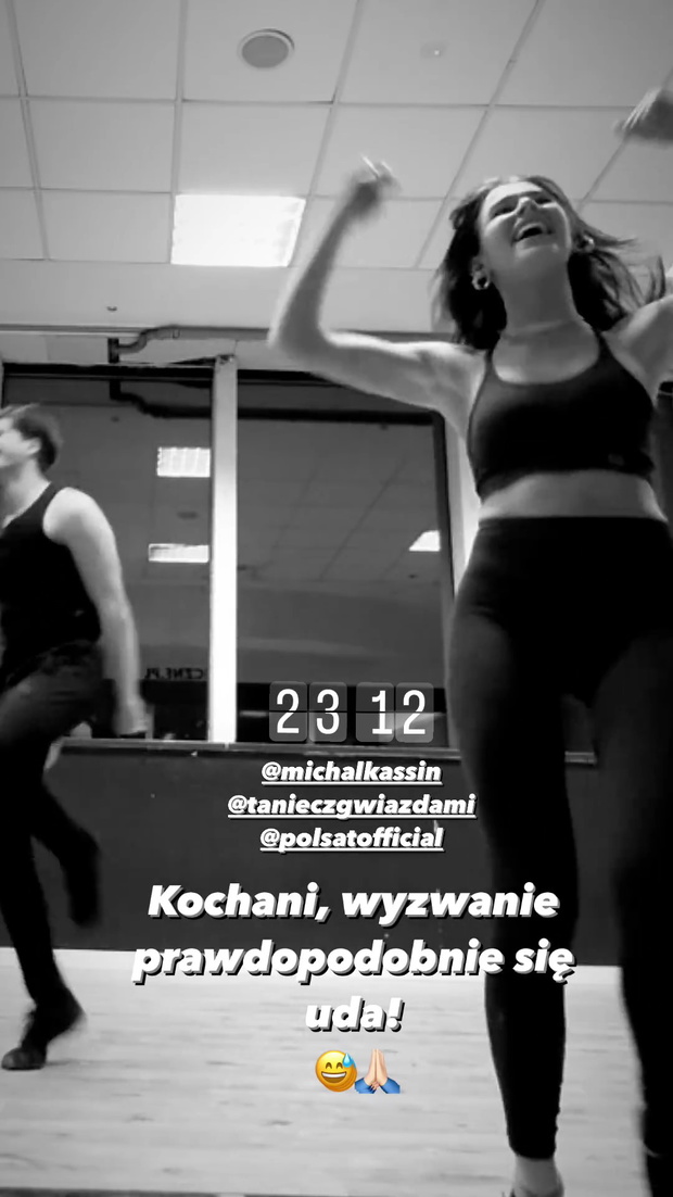 Roksana Węgiel i Michał Kassin cieszą się na próbie przed półfinałem Tańca z Gwiazdami