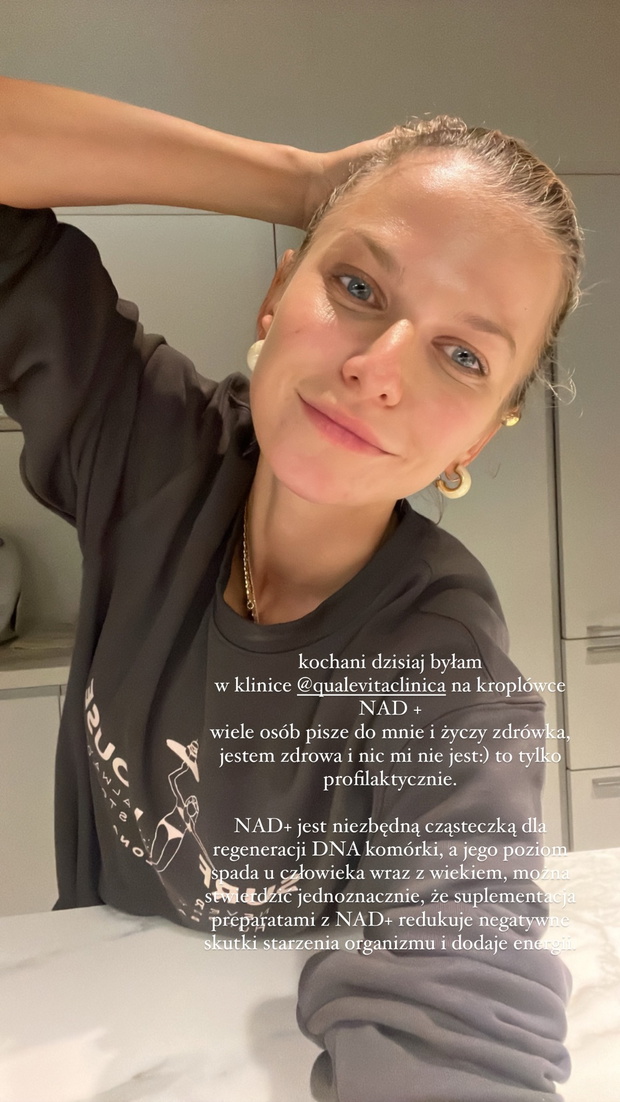 Ania Lewandowska tłumaczy się z wizyty w klinice