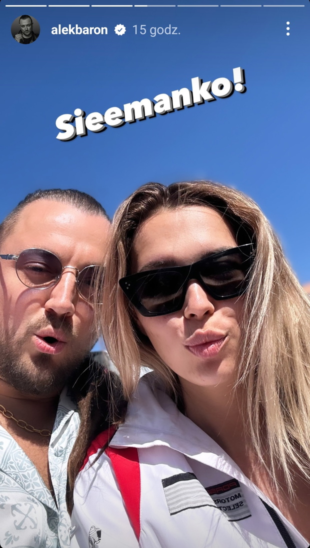 Sandra Kubicka i Alek Baron