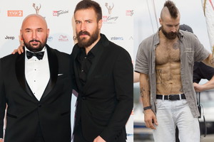 Piotr Stramowski i Patryk Vega na premierze filmu