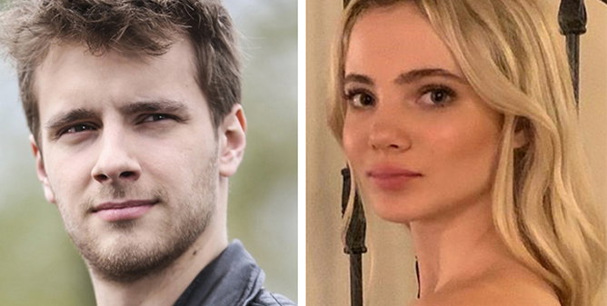 Maciej Musiał i Freya Allan