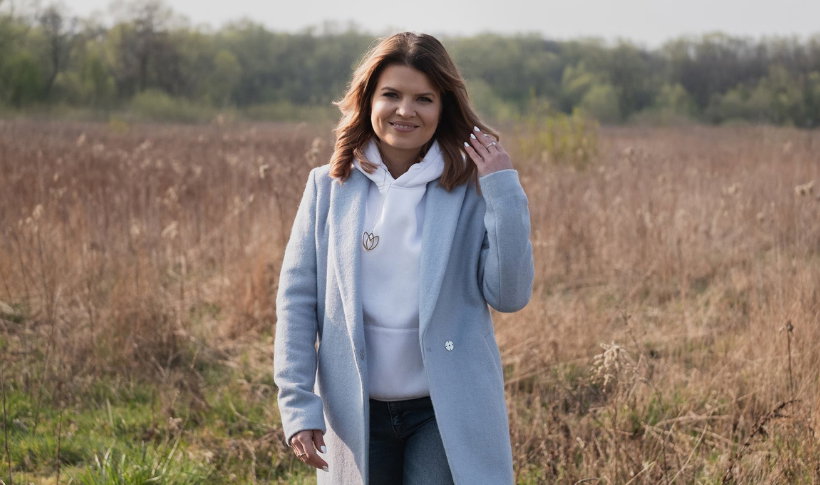 Marta Manowska na planie Rolnik szuka żony