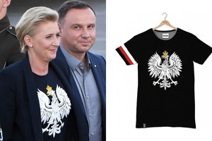 Wpadka Agaty Dudy w t-shircie