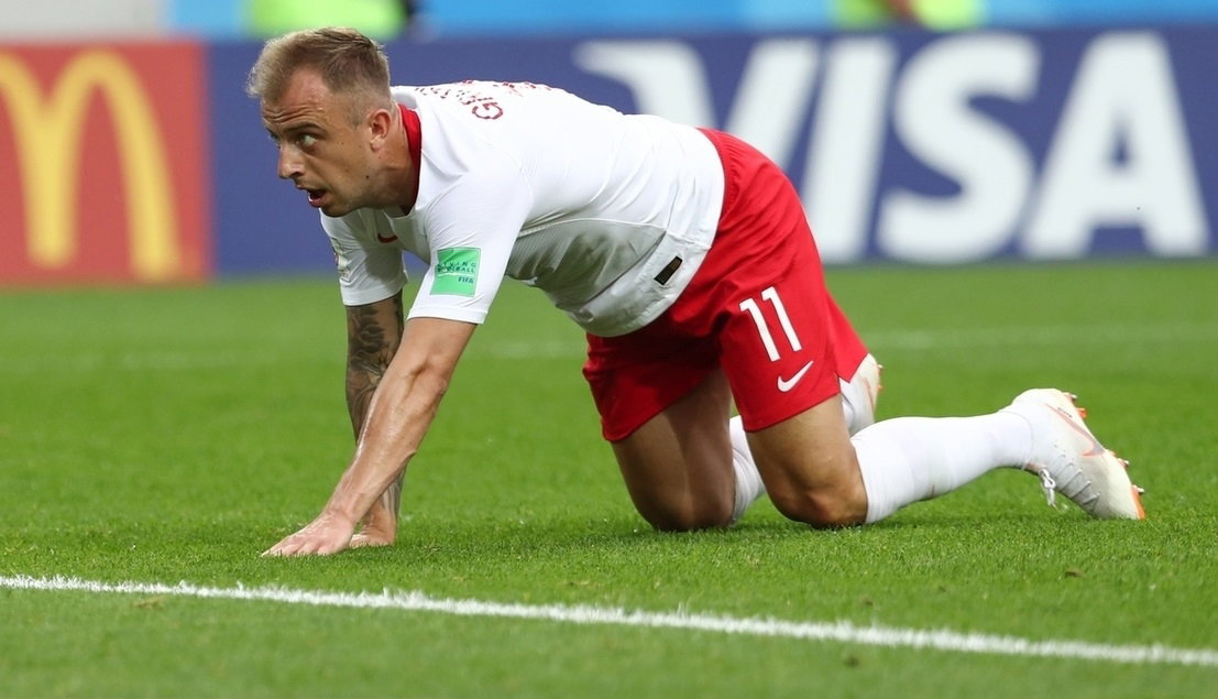 Kamil Grosicki, mecz Polska-Japonia