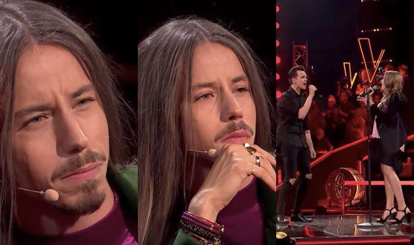 Michał szpak płacze w The Voice of Poland