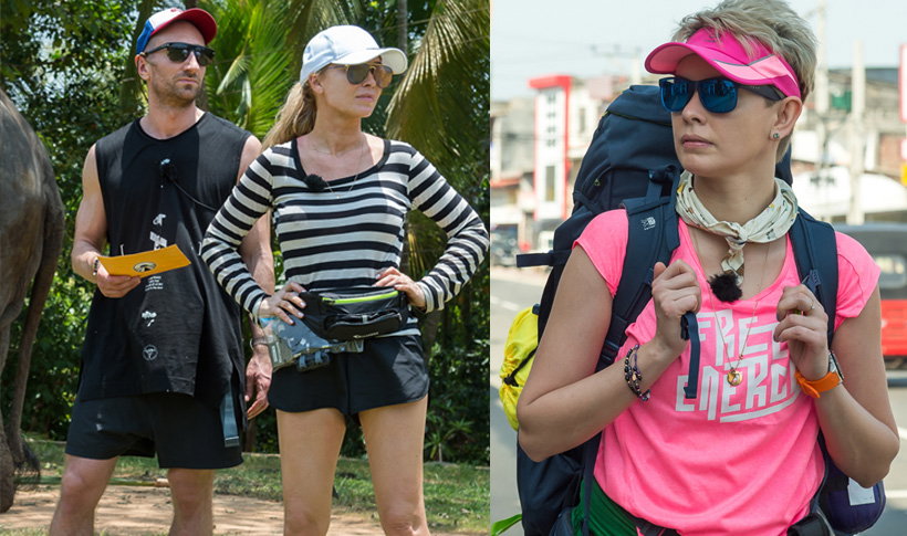 Dorota Gardias, Łukasz Jakóbiak, Joanna Przetakiewicz na planie Azja Express