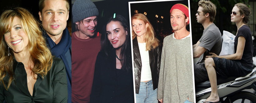Brad Pitt, wszystkie miłości życia