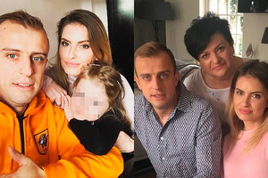 Grosicki z rodziną