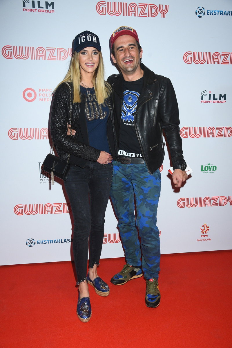 Misek Koterski i Marcela Leszczak na premierze filmu "Gwiazdy"