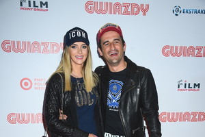 Misek Koterski i Marcela Leszczak na premierze filmu "Gwiazdy"
