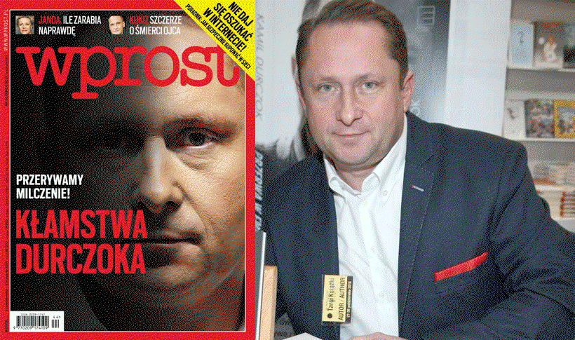Kamil Durczok na okładce Wprost
