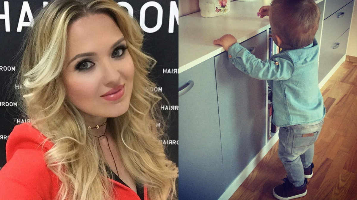 Gosia Andrzejewicz z synkiem