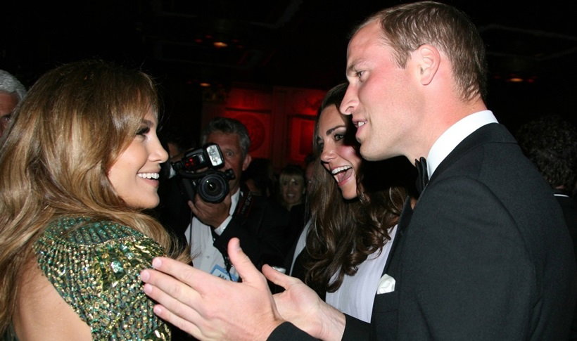 Jennifer Lopez, księżna Kate, książę William