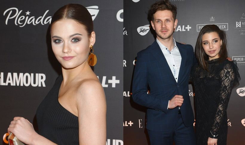 Kasia Sawczuk, Antek Królikowski i Julia Wieniawa podczas Wieczoru Oscarowego z Canal Plus